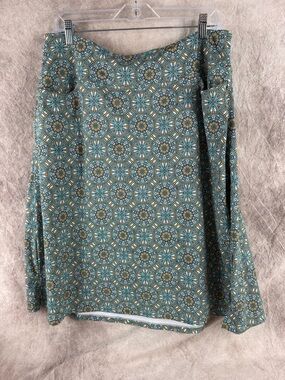 Women’s Teal Patterned Swim Skirt 2xl Modest swimming